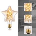 Star 4W LED Light Bulb E26 Warm White Decorative LED Edision Bulbs Dimmable~1513