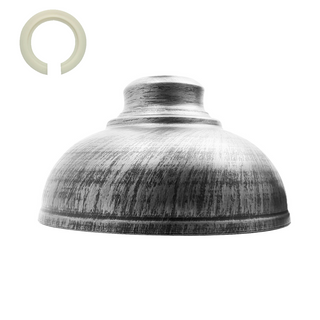 Brushed Silver Retro Ceiling Pendant Light Lamp Shade -2087