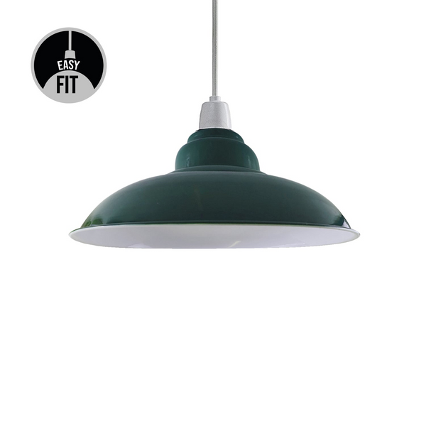 Green Colour Gloss Modern Metal Indoor Home Light Lampshade~1085
