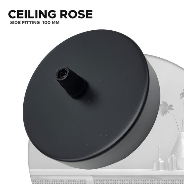 Black Ceiling Rose Pendant Light fitting~1067