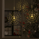 vidaXL Outdoor Christmas Firecrack Lights 4pcs Warm White 7.9