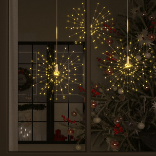 vidaXL Outdoor Christmas Firecrack Lights 4pcs Warm White 7.9