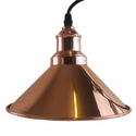 Rose Gold Industrial 3-Light Hanging Pendant Light Light Fixture Cone Shade~1522