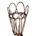 Water Lily Shape Brushed Copper Colour Easy Fit Pendant Light Shade Metal Wire Cage~1536