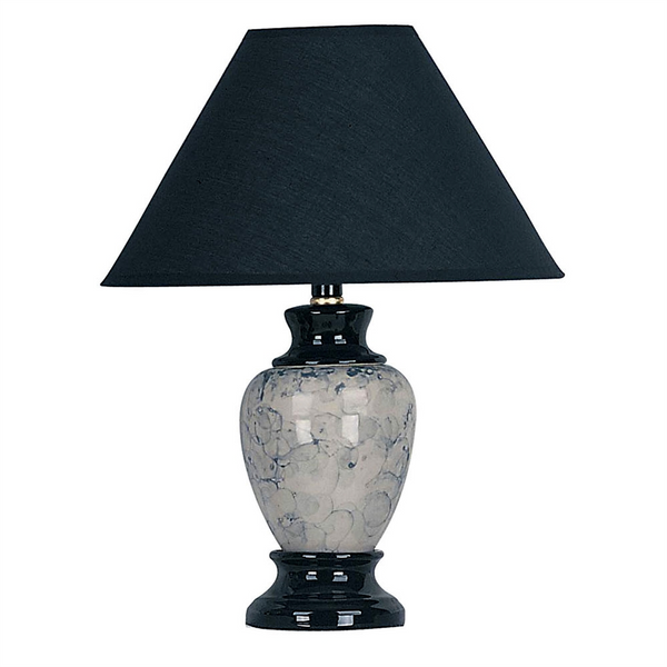 Ceramic Table Lamp - Marbled