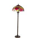 PEGGY Tiffany-style 2 Light Roses Floor Lamp 18