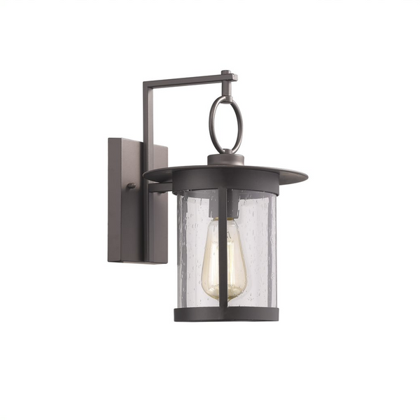 GRIFLET Transitional 1 Light Rubbed Bronze Outdoor Wall Sconce 12