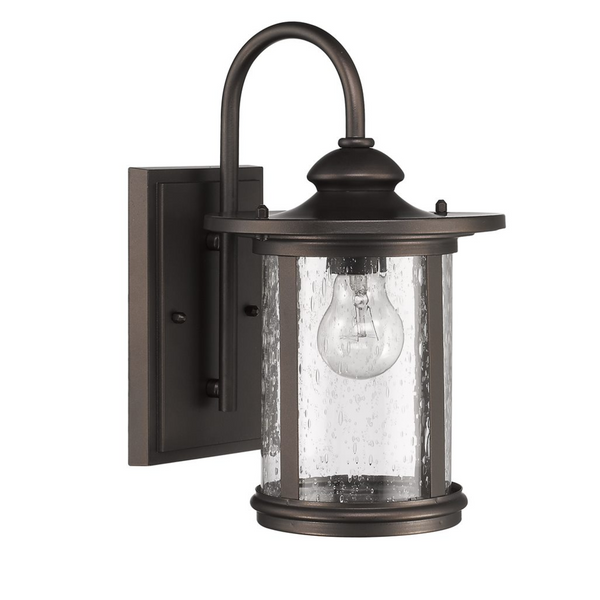 COLE Transitional 1 Light Rubbed Bronze Outdoor Wall Sconce 13