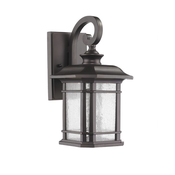FRANKLIN Transitional 1 Light Rubbed Bronze Outdoor Wall Sconce 17