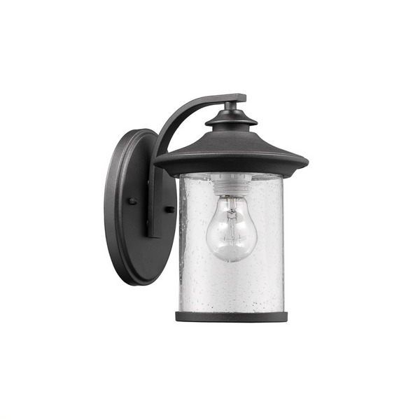 LIAM Transitional 1 Light Black Outdoor Wall Sconce 10