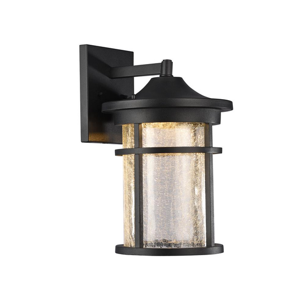 FRONTIER Transitional LED Textured Black Outdoor Wall Sconce