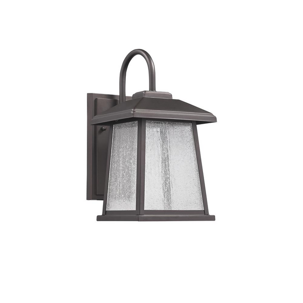 FRONTIER Transitional LED Rubbed Bronze Outdoor Wall Sconce 12