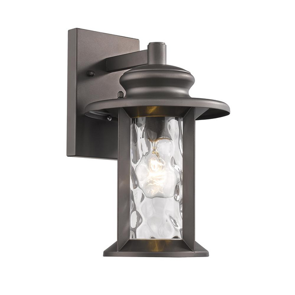 OWEN Transitional 1 Light Rubbed Bronze Outdoor Wall Sconce 12