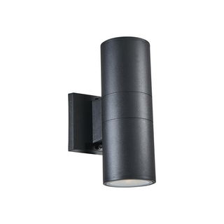 SIMON Transitional LED Textured Black Outdoor/Indoor Wall Sconce