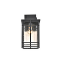 CHLOE Lighting KENNETH Transitional 1 Light Textured Black Outdoor Wall Sconce