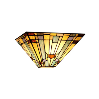 KINSEY Tiffany-style 1 Light Mission Wall Sconce