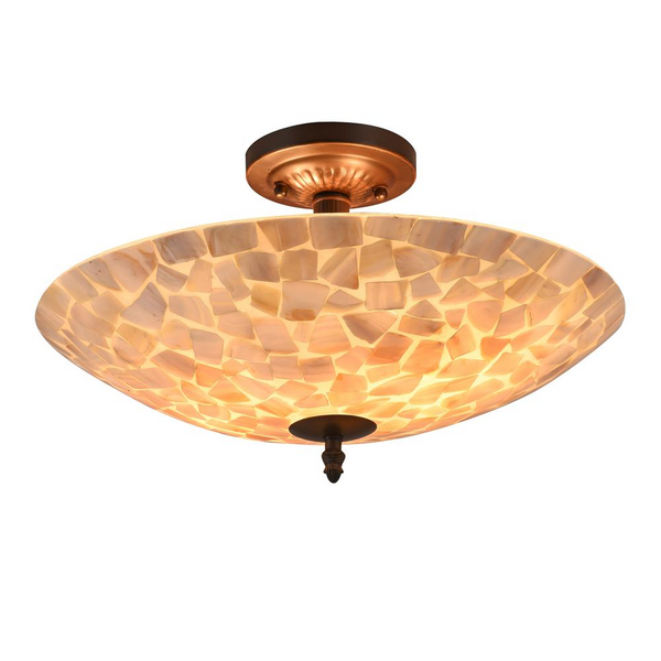 SALLY Mosaic 2 Light Semi-flush Ceiling Fixture 16