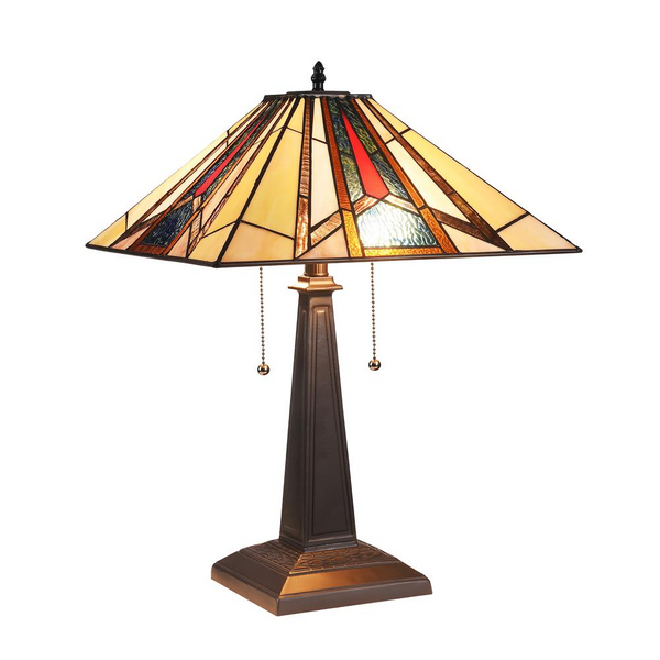 MAXWELLMission 2 Light Blackish Bronze Table Lamp 16