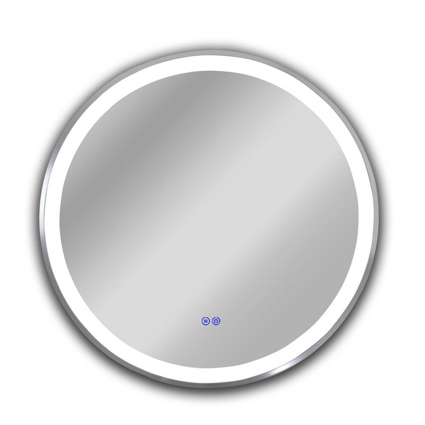 CHLOE Lighting- LUMINOSITY Embedded Round TouchScreen LED Mirror 3 Color Temperatures 3000K-6000K 30
