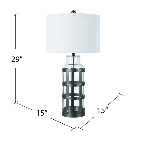 Everly Caged Metal Lamp