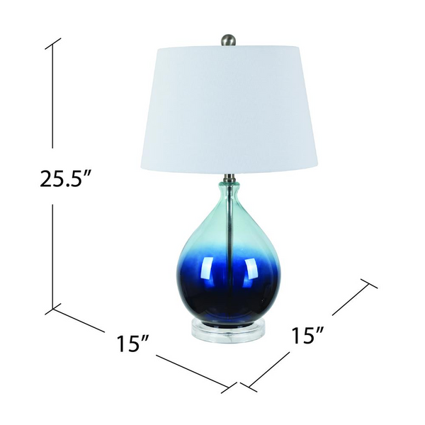 Tasia Blue Ombre Table Lamp