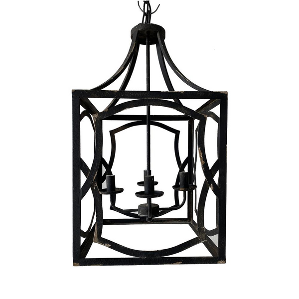 Evolution by Crestview Collection Maribelle Wood Sphere Pendant in White