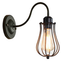 LEDSone industrial Vintage Rustic Wall Sconces Wire Cage Black Industrial Wall Light Lampshade~2900
