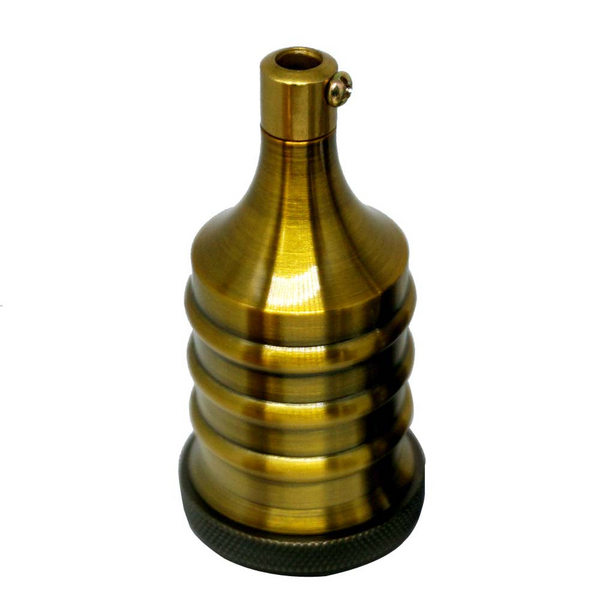 Yellow Brass E27 Fitting Vintage Industrial Lamp Light Bulb Holder Antique Retro Edison Bulb~2942