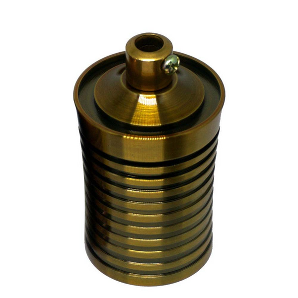 Yellow Brass Vintage Industrial Lamp Light Bulb Holder Antique Retro Edison Fitting UK-ES E27~2946