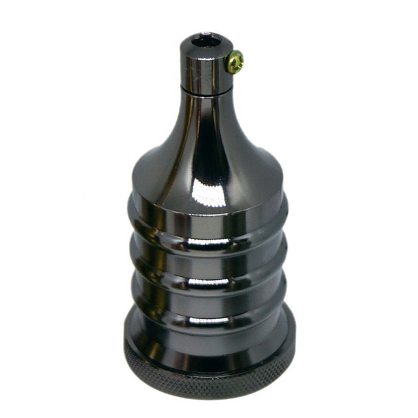 Black E27 Fitting Vintage Industrial Lamp Light Bulb Holder Antique Retro Edison Bulb~2944