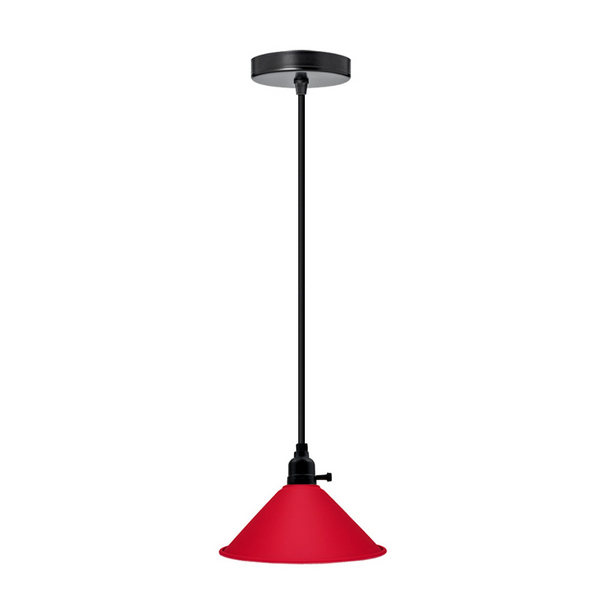 Ceiling Chandelier Lampshade Modern Red Flat Pendant Light~3173