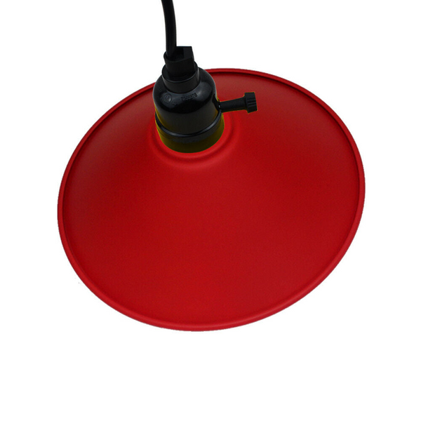 Ceiling Chandelier Lampshade Modern Red Flat Pendant Light~3173