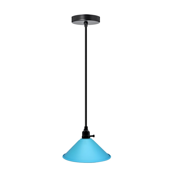Blue Pendant Modern Flat Ceiling Light Lampshade Chandelier~3174