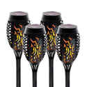 4 Pack Solar Lights Outdoor Solar 12 Led Torch Flickering Flame Lights Lighting Pink Iolaus 