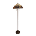 CHLOE Lighting SERENITY Victorian Tiffany-Style Dark Bronze 2 Light Floor Lamp 18