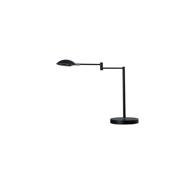 ORE Luna LED Swing Arm Satin Black Desk Lamp