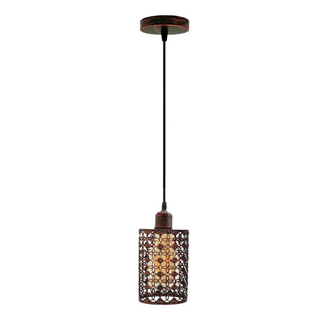 Buy rustic-red Drum Cage Hanging Lights Pendant Lamp Ceiling Light Fixtures~1150