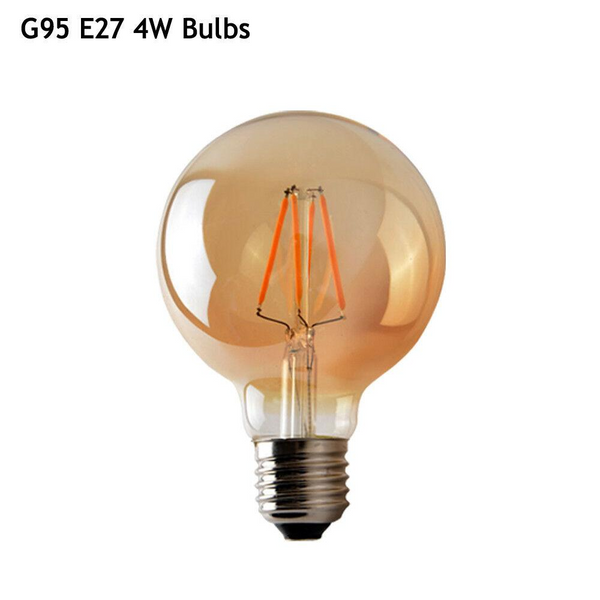 G95 4W LED Edison Bulb E26 Dimmable LED Filament Vintage Light Bulb~1046
