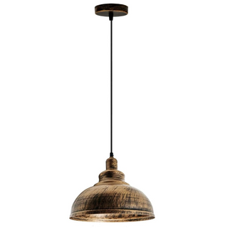 Buy brushed-copper Vintage Farmhouse Dome Pendant Light Fixtures