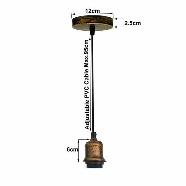 Pendant Light Kit Cord Hanging Light Socket Lamp Holder E26~1122
