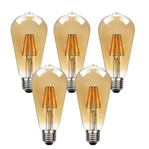 Vintage Edison LED Bulb ST64 8W Warm White E26~1140