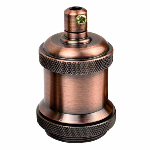 Antique Copper E26 Metal Lamp/Bulb Holder Ideal for Vintage Edison Filament Bulbs Antique metal~1234