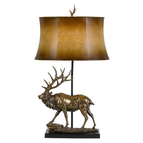 Cal Lighting Deer Resin Table Lamp