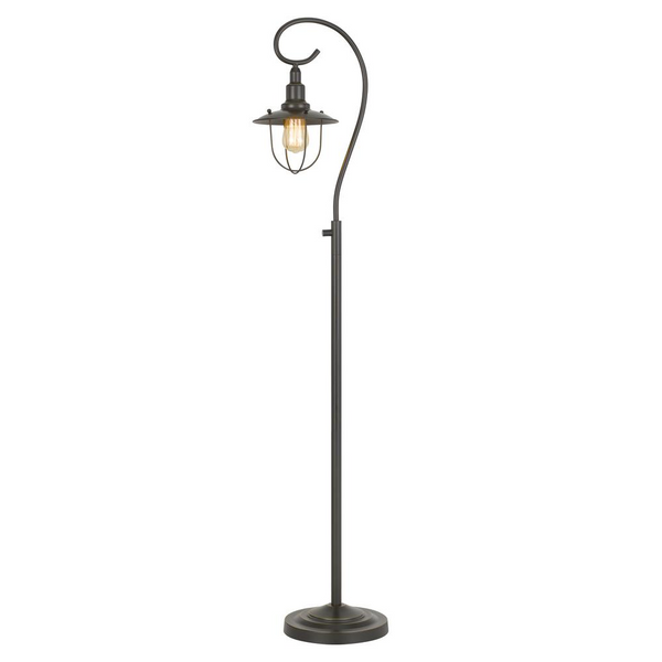 60W Vigo Metal Downbridge Floor Lamp (Edison Bulb included)