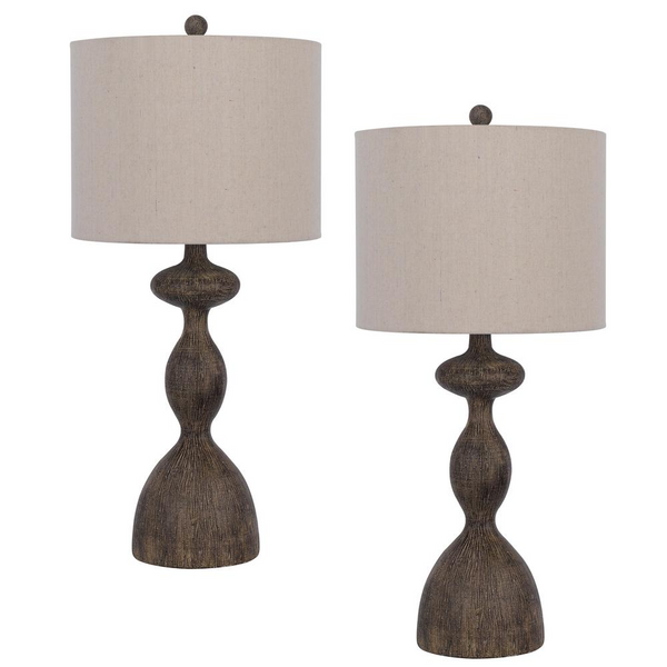 Cal Lighting Nampa Resin Table Lamp. Priced and sold as pairs.