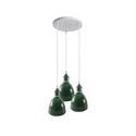 Industrial Modern Retro 3-way cluster Green Ceiling Pendant Light with E27 Base~3908