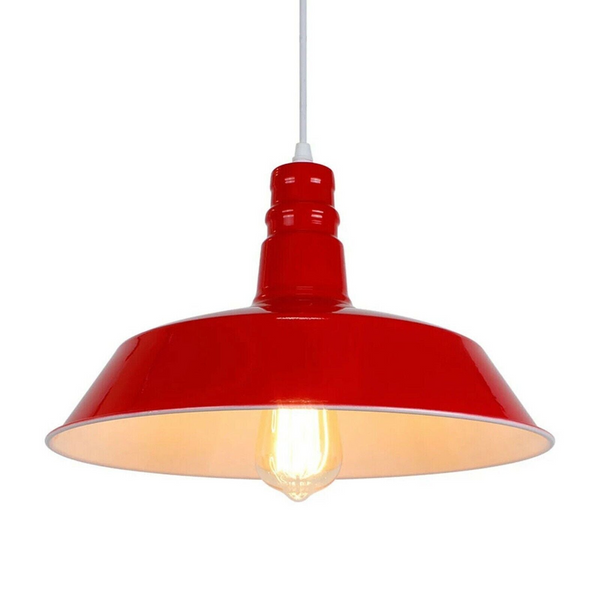 Modern adjustable Hanging bowl Red pendant  Lamp E27 holder~4004