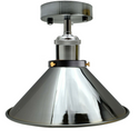 Vintage Industrial Ceiling Lights Retro Pendant Chrome Shade Sconce Lamp~2602
