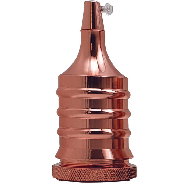 E27 Copper shiny Vintage Retro Industrial Style Lamp Holder~2496