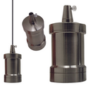 Light Bulb Holder Satin Nickel Metal E27 Screw Cap Industrial Lamp Antique Style Edison~2491